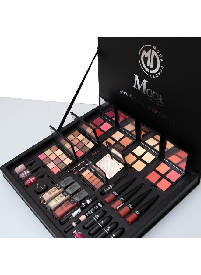 MODAO The new Moda Beauty Black Box: A luxurious 30-piece beauty box. Discover a world of elegance and beauty with the complete makeup box from Moda Beauty, specially designed for lovers of distinction and professionalism. - Image 1